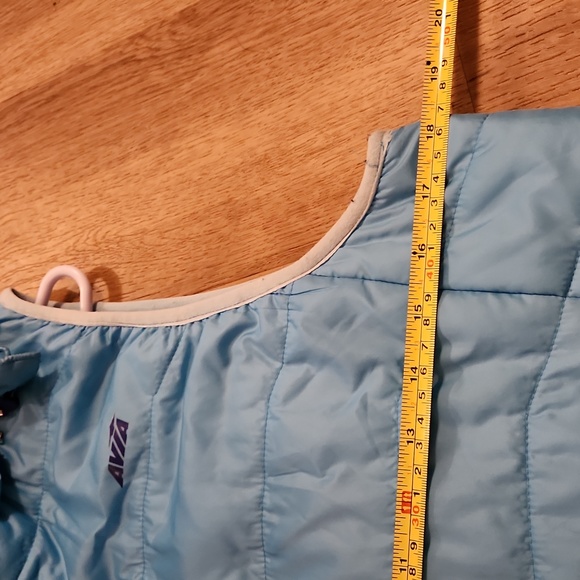 Aviva Hooded Vest Azure Blue Size Medium - Picture 5 of 6